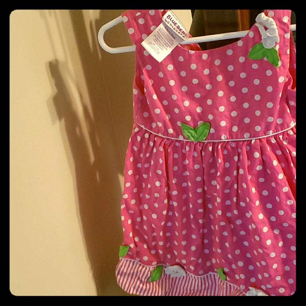 Flower polka dot dress